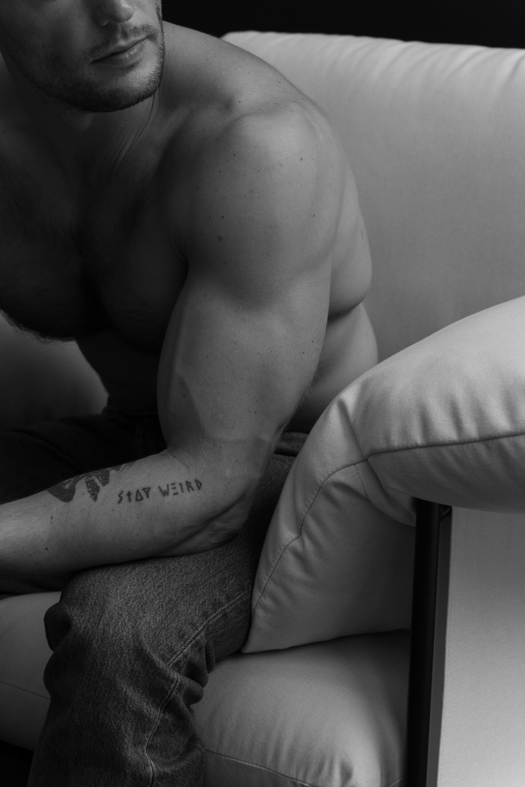 Morpheus8 Body for Men treatment area