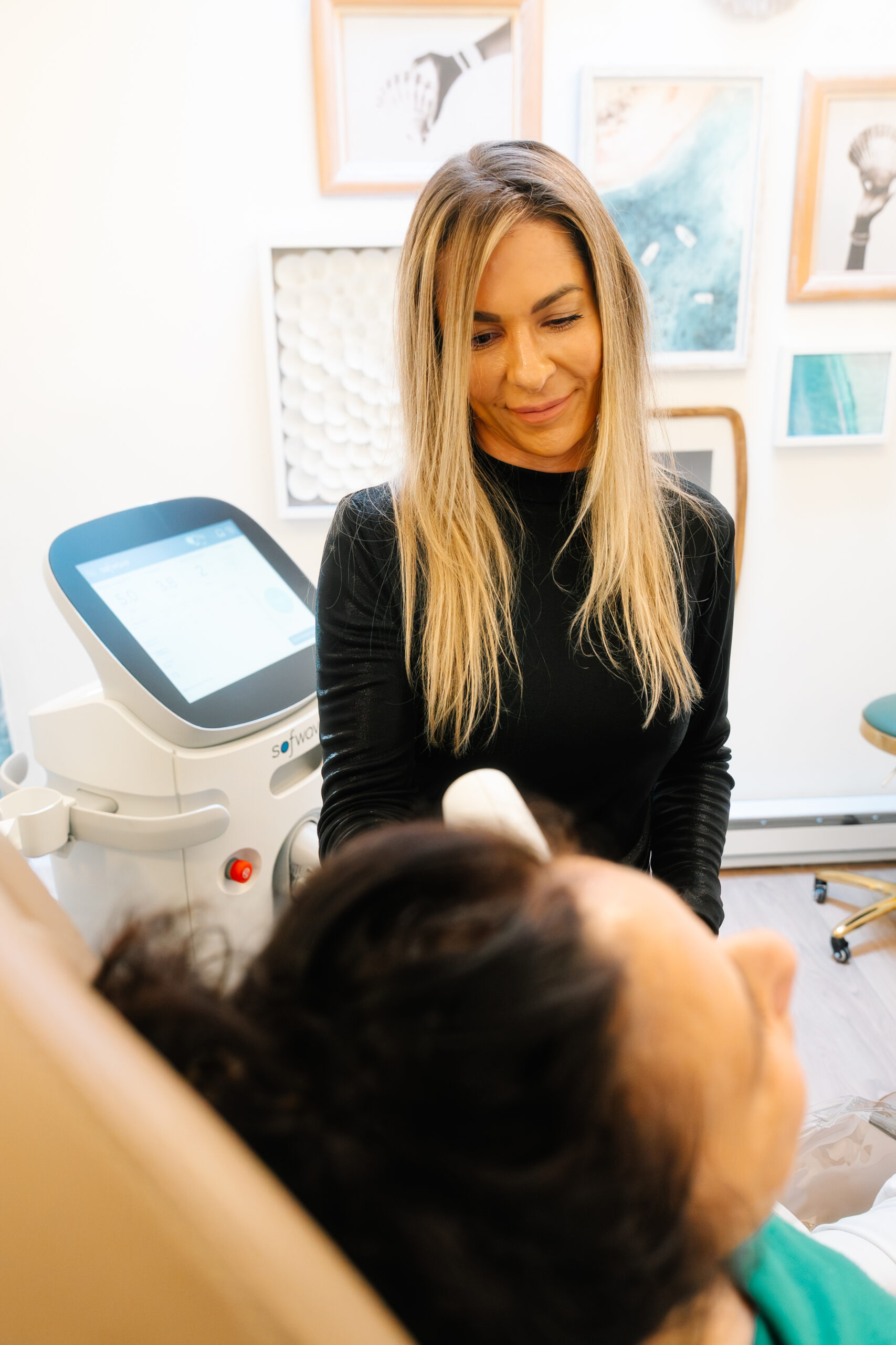 Sofwave treatment preparation at Brisa Aesthetics in Weymouth Massachusetts